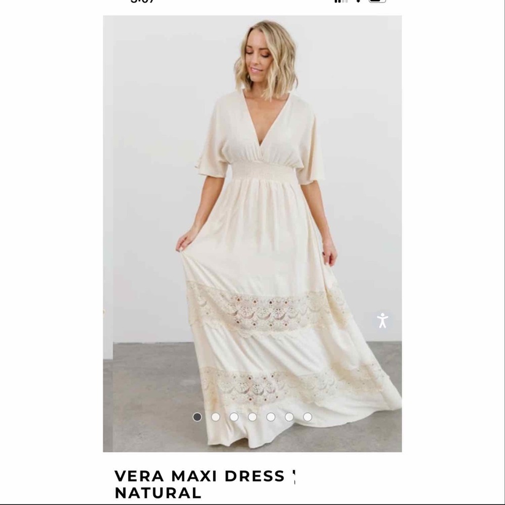 Baltic Born size M cream maxi dress